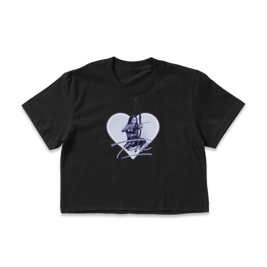 Cupid Crop T-Shirt (Black)